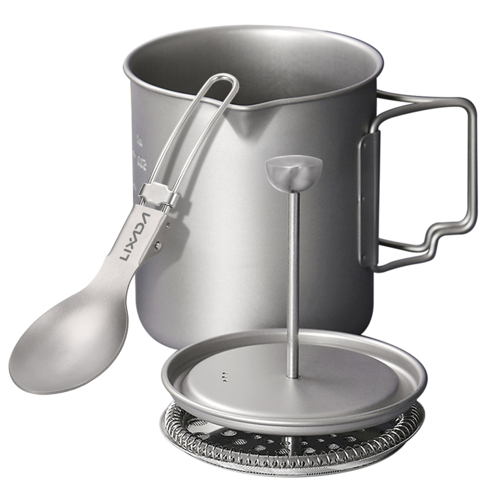 Outdoor Coffee Equipment - Lixada-Outdoor Camping Cooking Pot com Folding