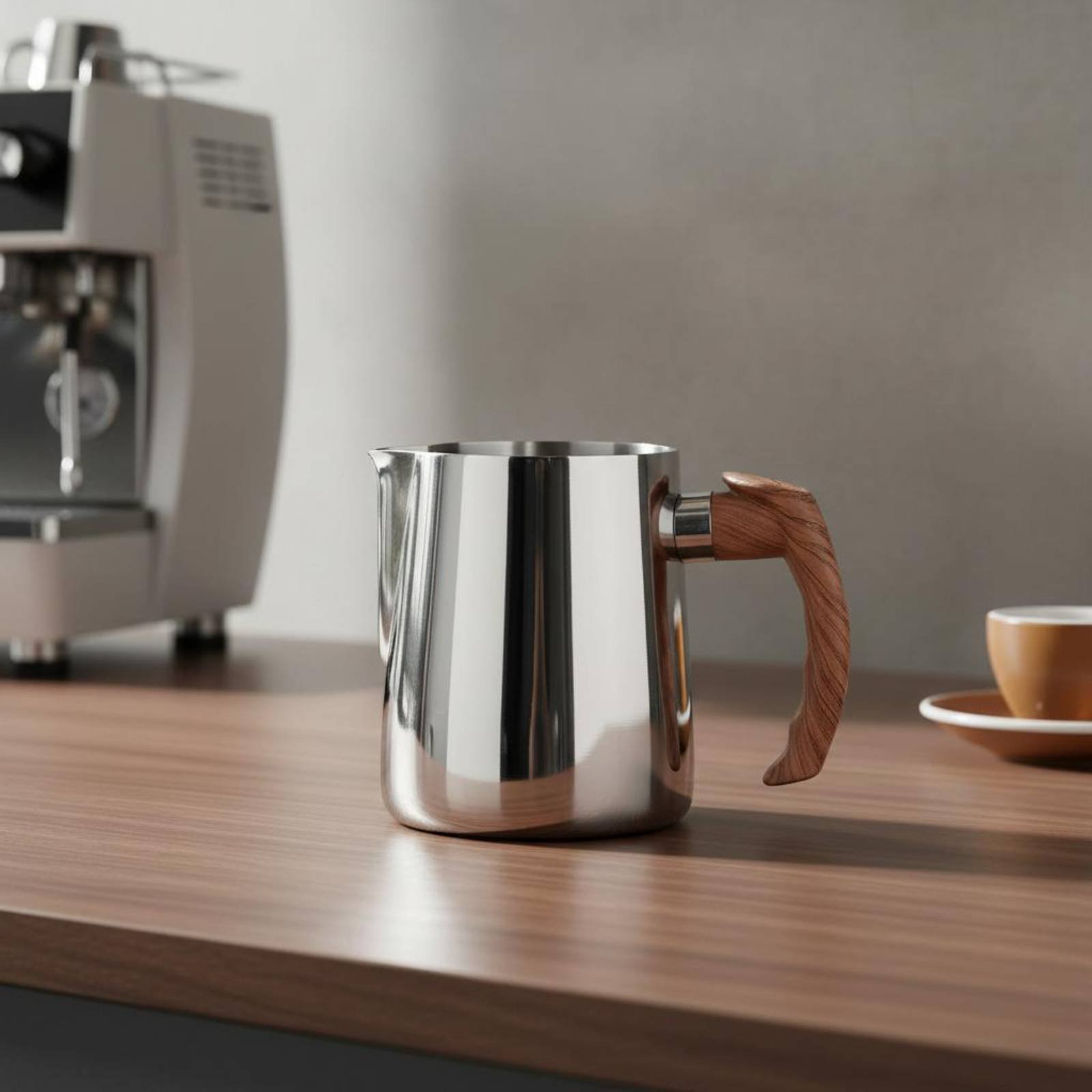 Milk Steaming Pitcher - Jarra para Latte Art com Cabo