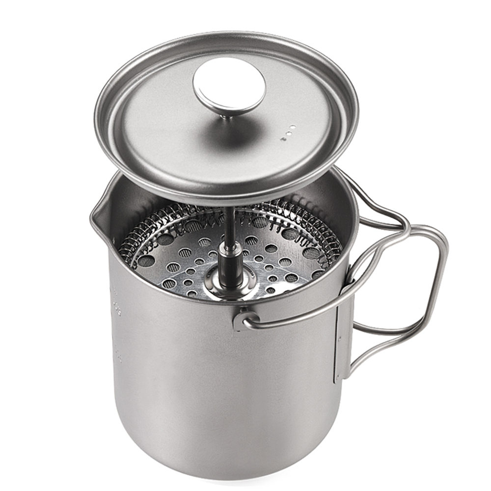 Outdoor Coffee Equipment - Lixada-Outdoor Camping Cooking Pot com Folding