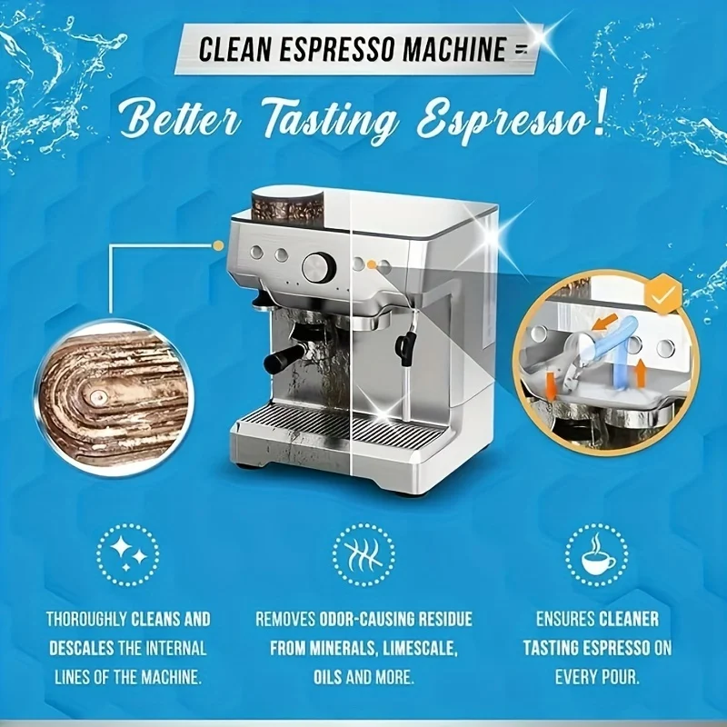 Backflush Tablet Cleaner - Pastilhas de Limpeza para Máquina de