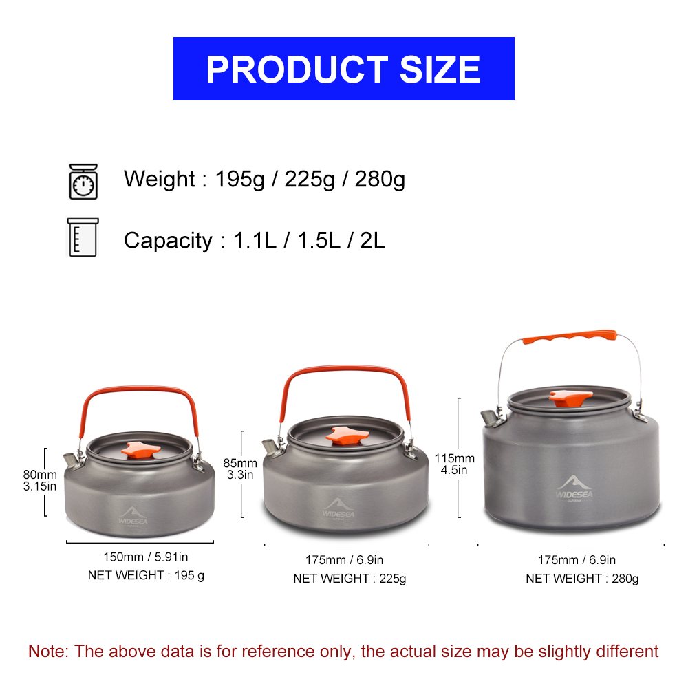 Widesea-Camping Chaleira, 1.1L - Outdoor Coffee Equipment avaliação e preço