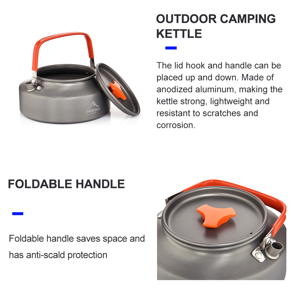 Widesea-Camping Chaleira, 1.1L - Outdoor Coffee Equipment avaliação e preço