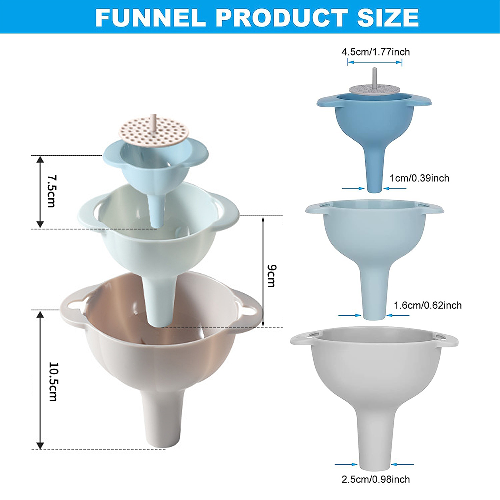 Funis de cozinha 4 em 1 para e - Dosing Funnel Ring avaliação e preço